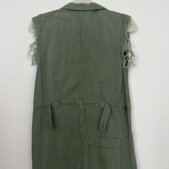 One Teaspoon super khaki safari print overalls 9 10 - Picture 7 of 9